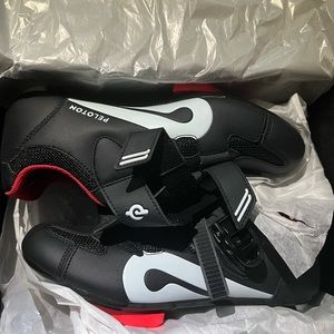 Brand new women’s peloton cycling shoes size 9 still in box, never worn